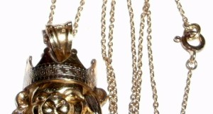 lant si pandantiv regal bust leu cu doua marcaje