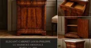Servantǎ Louis Phillippe cu marmura originală Franța cca1850