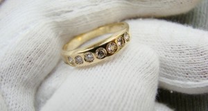 Inel aur 14k Jubilee Traditional Aniversar cu diamante 7 diamante brilliante