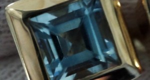 Cercei aur 14k acvamarine acvamarin aqvamarin