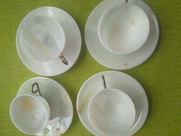 Set de cafaea onix, 4 cescute