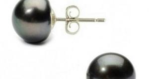 Colier perle negre de cultura lungime 66 cm