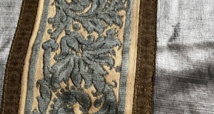 Superb  ornament pt masa,velvet și mătase,Olanda