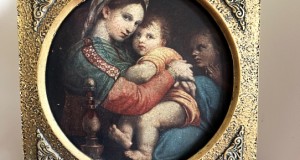 Deosebit tablou-cromolitografie-Madonna della Sedia-Belgia
