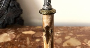 Deosebit lot-crucifix-statueta argintata-onix-Spania