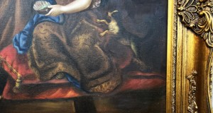 Superba pictura-ulei pe panza-Pierre Mignard -Fetita care sufla bule de sapun-Anglia