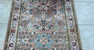 Spectaculos covor persan Tabriz-manual-lana-matase-decoruri complexe-Franta