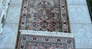 Spectaculos covor persan Tabriz-manual-lana-matase-decoruri complexe-Franta